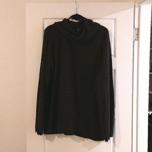 Ribbed turtleneck dark grey